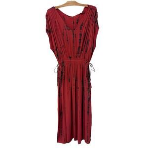 Pure J. Jill | Maxi Dress Tie Dye Boho Festival Travel Beach Sleeveless- Large